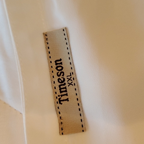 TIMESON XXL WHITE BLOUSE NWOT - Picture 3 of 7